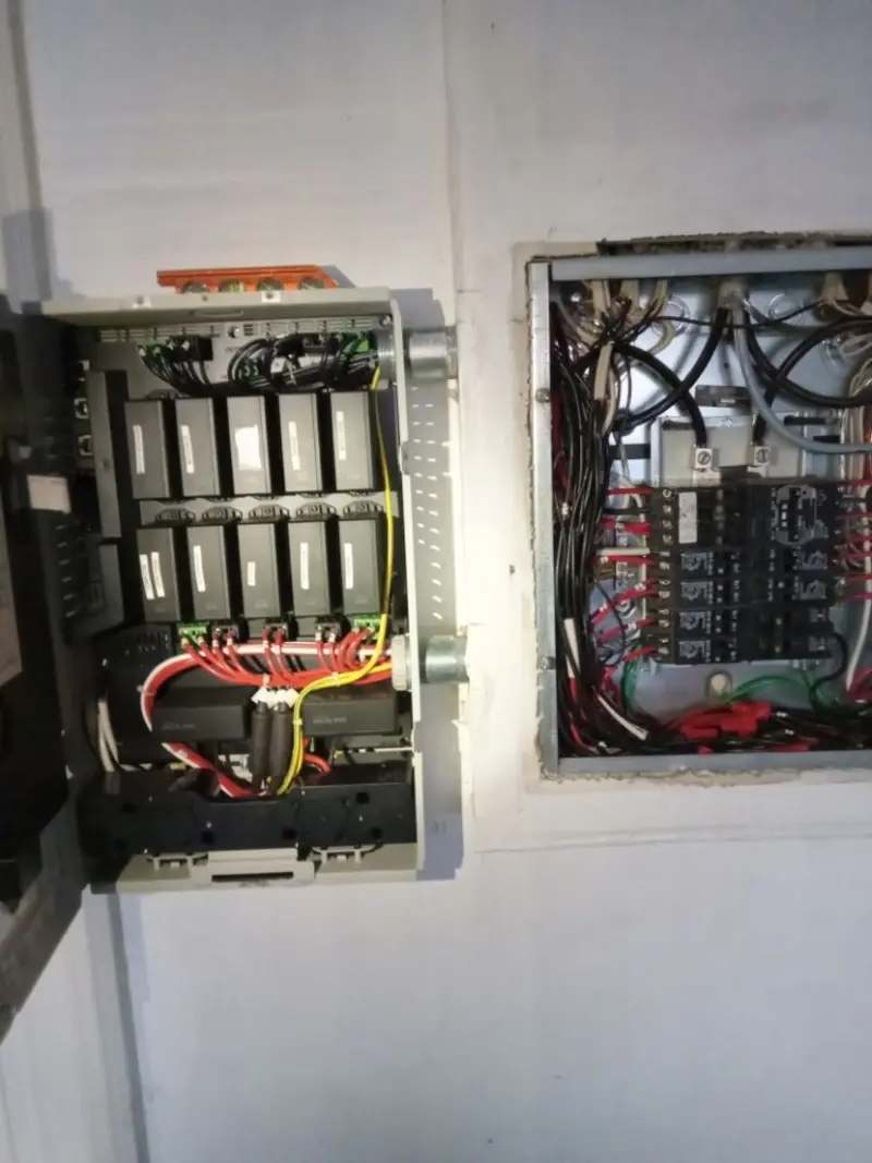 Electrical panel upgrade completed for Security Camera Wiring in Encinitas